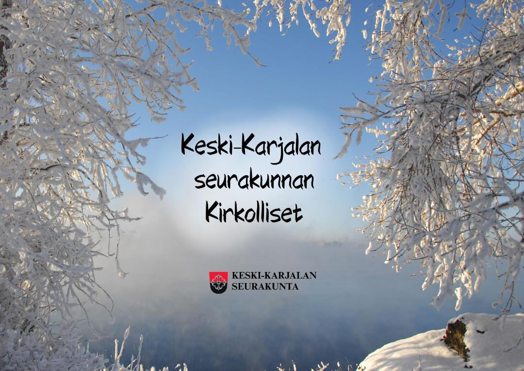 Kuvassa kesäistä grafiikkaa ja teksti: Kirkolliset